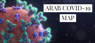 A banner of the arab COVID-19 project